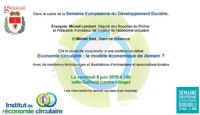 Soirée économie circulaire. Le vendredi 5 juin 2015 à Rochefort. Charente-Maritime.  18H00